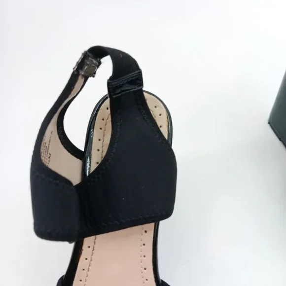 ADRIENNE VITTADINI BLACK PLATFORM SANDALS SIZE 7.5M - Picture 4 of 16